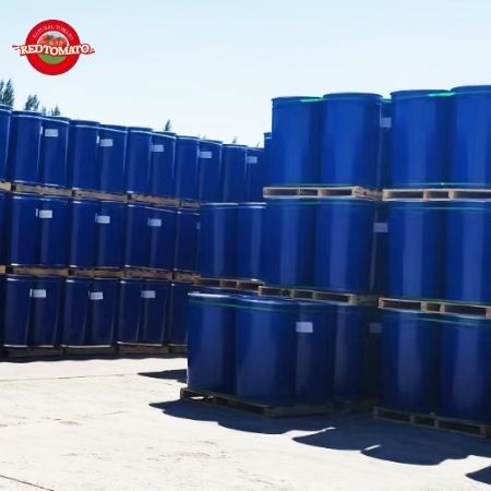 100% 천연 드럼 토마토 페이스트는 HACCP 표준을 준수하는 36-38% 브릭스 소재로 된 콜드 브레이크 원료로 만들어졌습니다.