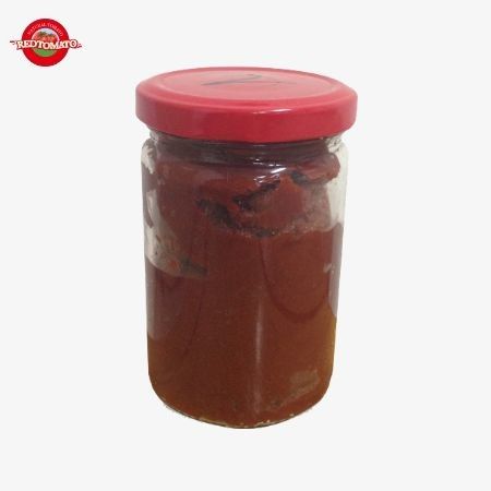달콤하고 쓴 항아리 토마토 페이스트 250ml 자연 맛과 색상