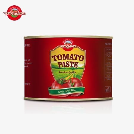 편리하게 포장된 70g 캔의 달콤하고 쓴 토마토 페이스트와 사용자 친화적인 하드 뚜?? 디자인