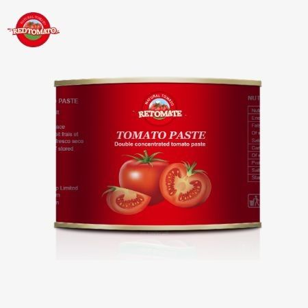 70g 간편하고 쉽게 열 수 있는 우수한 토마토 농도 캔