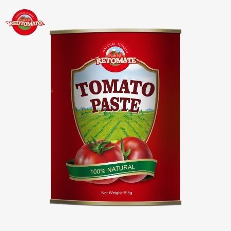 ISO HACCP BRC 및 FDA 생산 표준에 따라 생산 된 캔 토마토 페이스트 198 그램