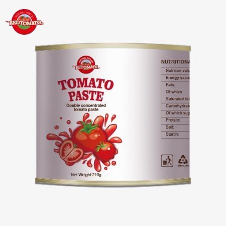 210g 캔 토마토 페이스트 ISO HACCP BRC FDA의 생산 표준을 충족