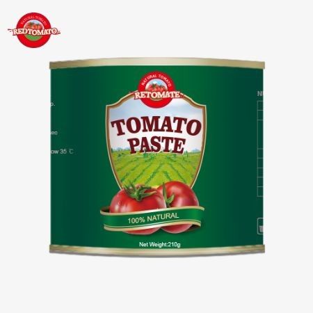중국 공장 OEM 210g 캔 랜드 토마토 페이스트 ISO HACCP 및 FDA에 의해 설정 된 생산 표준