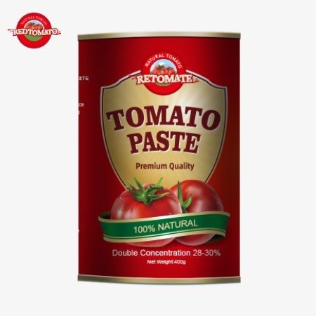 토마토 페이스트의 400g 캔 ISO HACCP BRC 및 FDA의 생산 표준을 준수