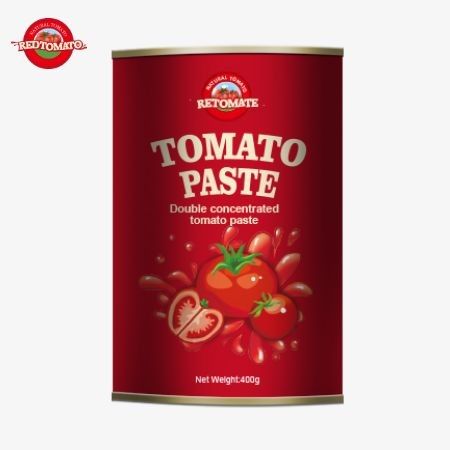 400g 캔 토마토 페이스트는 ISO 지침에 의해 인증된 엄격한 생산 표준을 준수합니다.