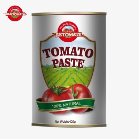 425g 캔 토마토 페이스트는 ISO HACCP BRC 및 FDA 규정에 의해 설정된 글로벌 표준을 충족