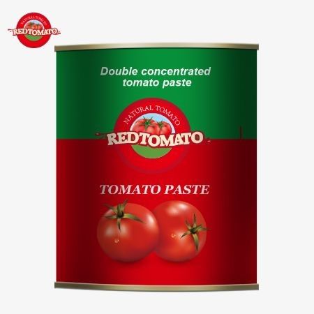 800g 캔 토마토 페이스트는 ISO HACCP BRC 및 FDA 규정에 의해 설정된 글로벌 표준에 적합합니다