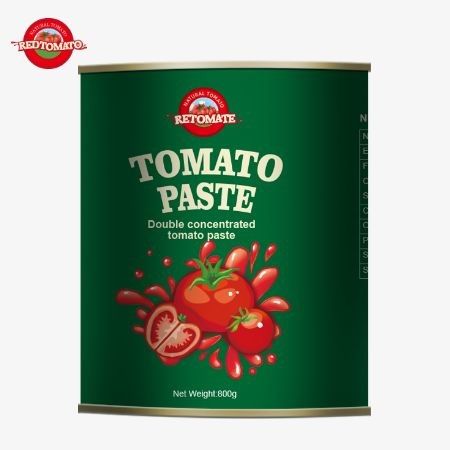 800g 캔 토마토 페이스트 국제 품질 및 안전 표준의 광범위한 범위를 엄격히 준수