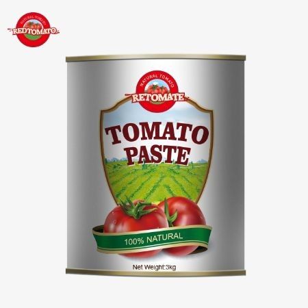 케이터링 및 도매용 28-30% Brix 및 ISO 인증을 받은 3kg 통조림 토마토 페이스트