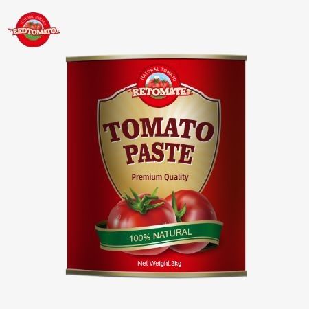 우리는 고품질의 3kg 캔 토마토 페이스트를 생산하고 판매합니다. ISO HACCP BRC 및 FDA 생산 표준을 충족합니다.