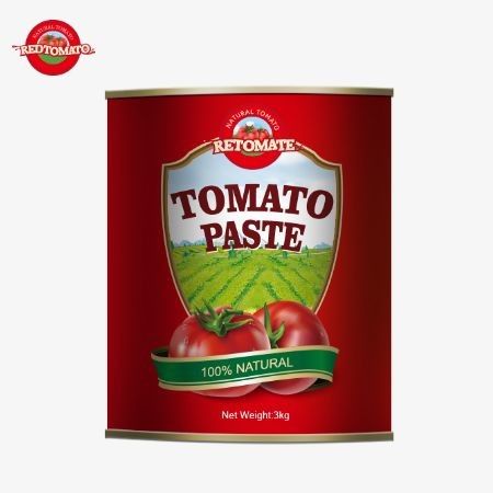 우리의 3kg 캔 토마토 페이스트는 ISO, HACCP BRC 및 FDA 생산 표준을 준수합니다.