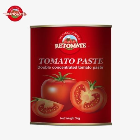 3kg 캔 토마토 페이스트 ISO HACCP BRC 및 FDA 생산 표준을 충족