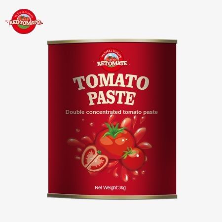 우리의 3kg 캔 토마토 페이스트는 ISO HACCP BRC와 FDA에 의해 설정된 생산 표준을 충족합니다.