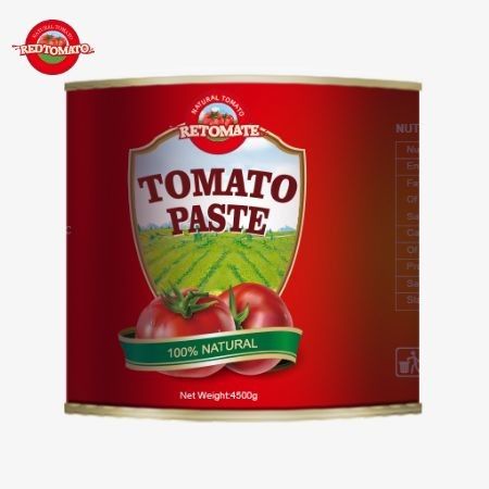 2024 고품질 토마토 페이스트 4.5kg 대용량 포장 28-30 브릭스 포장형