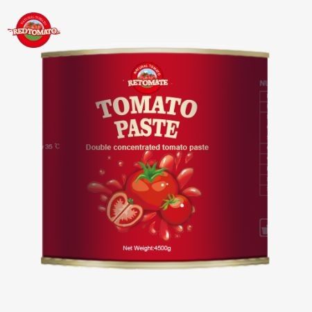 고품질 2024 토마토 페이스트, 4500g 대용량 포장에 포장 28-30 브릭스 농도