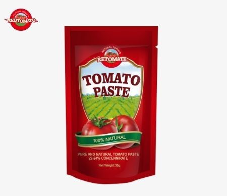 50g 스탠드업 사켓 토마토 페이스트는 공장 가격에 대한 ISO, HACCP 및 BRC 표준을 충족