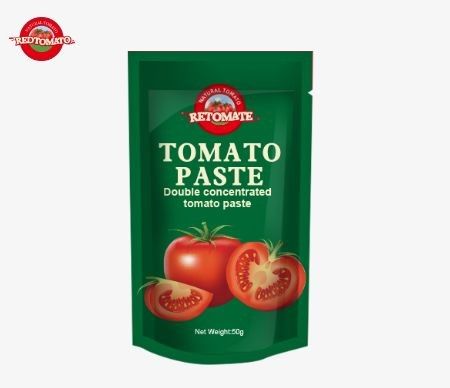 우리의 50g 스탠드업 토마토 페이스트 팩은 ISO HACCP 및 BRC 표준을 준수하여 공장 가격에 부합합니다.