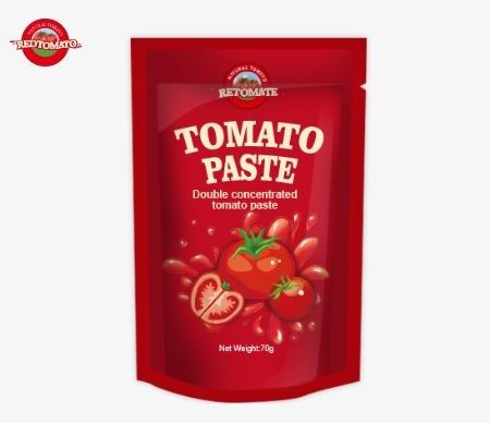 70g 토마토 페이스트 서 있는 가방