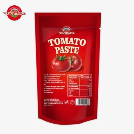 고품질의 100g 스탠드업 사켓 토마토 페이스트 중국 명실상부한 공장