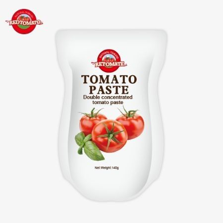 140g 스탠드업 사켓의 달콤하고 쓴 토마토 페이스트, 순수성 22%에서 30%까지