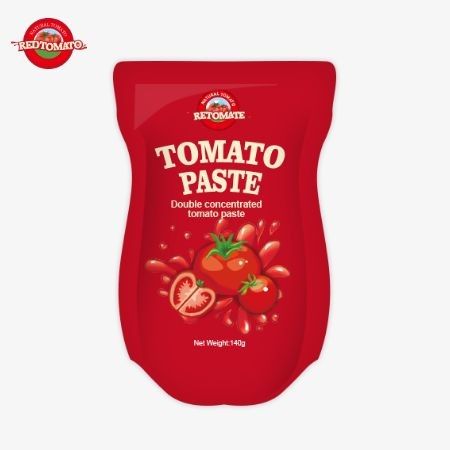 140g 스탠드업 사켓 달콤하고 쓴 토마토 페이스트 순정 범위: 22% ~ 30%