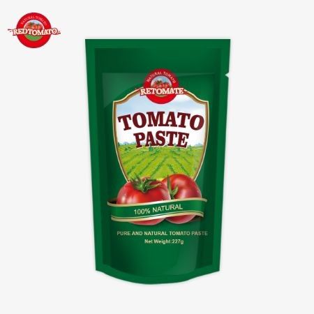 ISO 봉지 토마토 페이스트 227g 30%에서 100%까지의 순도를 가진 이중 농축 토마토 페이스트