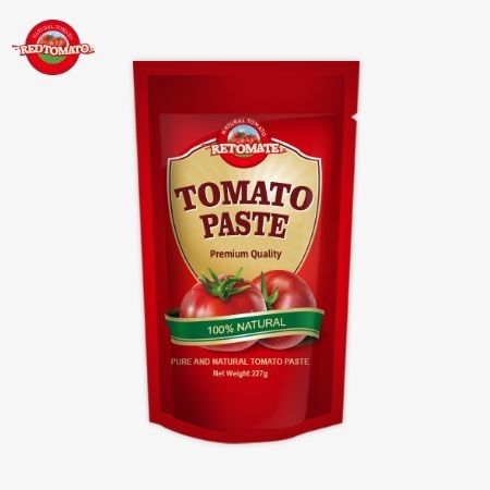ISO 봉지 토마토 페이스트 227g 30%에서 100%까지의 순도를 가진 이중 농축 토마토 페이스트