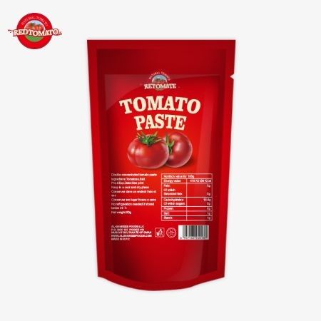 ISO 봉지 토마토 페이스트 227g 30%에서 100%까지의 순도를 가진 이중 농축 토마토 페이스트