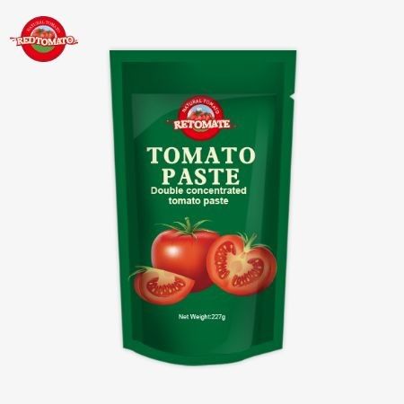 ISO 봉지 토마토 페이스트 227g 30%에서 100%까지의 순도를 가진 이중 농축 토마토 페이스트