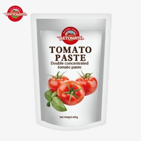 400g 스탠드업 사켓 토마토 페이스트 30%에서 100%까지의 순도를 가진 편리한 맛
