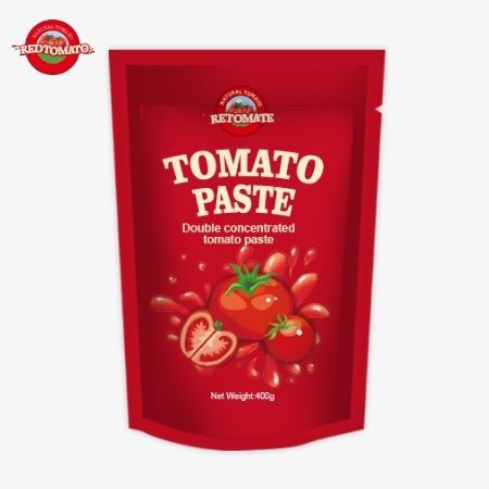 400g 스탠드업 사켓 토마토 페이스트 편리하고 맛있는 순수성 30%에서 100%까지
