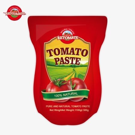 1100g 스탠드업 토마토 페이스트 가구 ISO, HACCP 및 BRC 표준을 충족 공장 가격 준수
