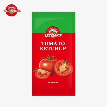 30g OEM 소형 토마토 케첩 가방은 순수하고 자연스러운 맛으로 맛을 제공합니다. 그것은 ISO HACCP BRC와 FDA 표준을 충족합니다.