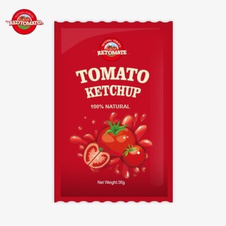 36g OEM 토마토 케첩 팩, 순수한 자연 맛 ISO HACCP BRC 및 FDA 표준을 충족