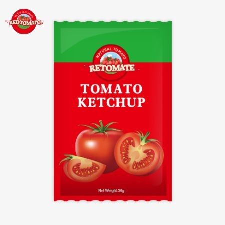 36g OEM 토마토 케첩 팩, 순수한 자연 맛, ISO HACCP 및 FDA 표준을 충족