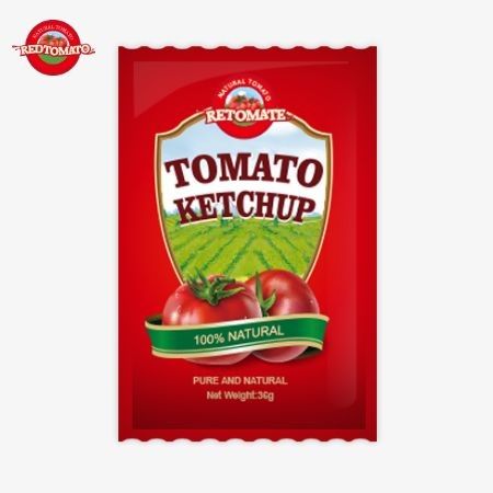36g 토마토 케첩 사켓 OEM 중국 공장에서 생산된 순수한 천연 재료로 제조된 공장에서 판매되는 가격