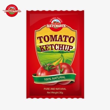 OEM 36g 토마토 케첩 사켓 중국 공장에서 생산된 순수한 천연 재료로 공장에서 구입할 수 있습니다.