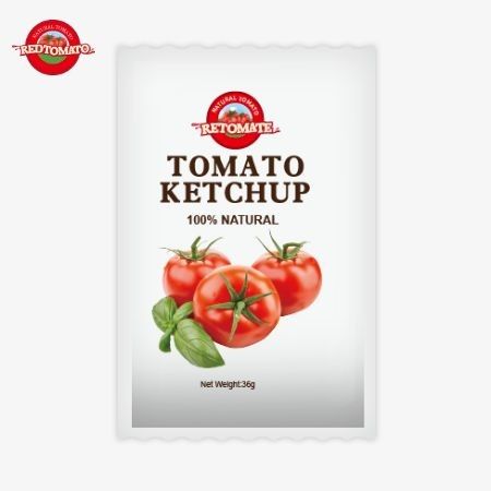 OEM 36g 토마토 케첩 사켓 중국 공장에서 생산된 순수한 천연 재료로 공장 가격에 제공됩니다.