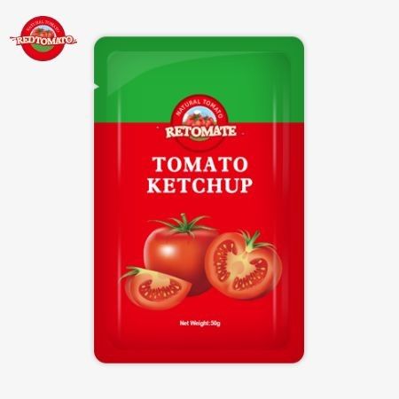 OEM 50g Sachet Ketchup는 공장의 가격에 편리하고 사용하기 쉬운 패키지를 제공합니다.