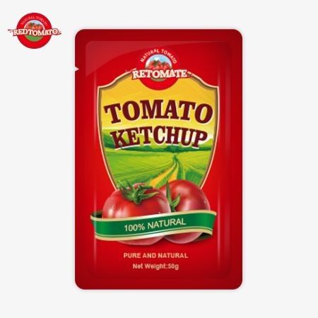 공장 주문 50g S 사켓 케첩 ISO HACCP FDA 인증을 제공하기 위해 세계에서 가장 많이 팔리는