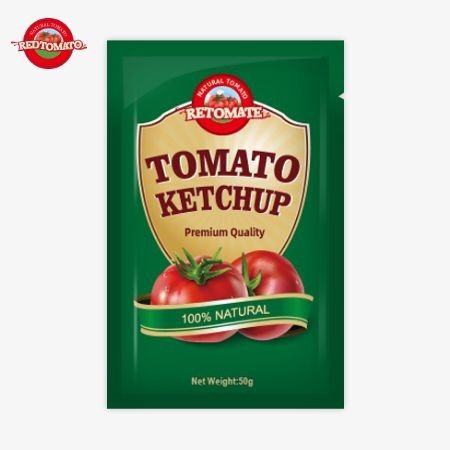 중국에서 온 프리미엄 50g 케첩 팩트 ISO HACCP 및 FDA에 의해 인증되어 공장 가격에 제공됩니다.