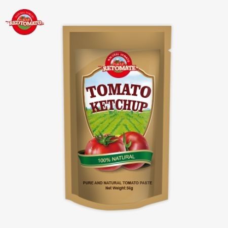 공장 오리지널 ISO 사켓 케첩 56g 순수한 자연 맛 달콤하고 쓴 맛
