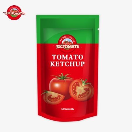 중국 오리지널 공장 ISO 사켓 케첩 56g 순수한 자연 맛 달콤하고 쓴 맛