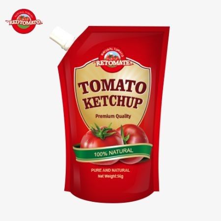 ISO Sachet Ketchup 56g 국제 생산 표준에 따라 순수한 자연 맛