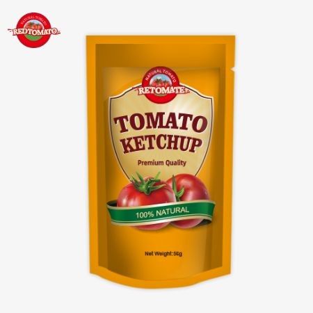 오리지널 공장 ISO 사켓 케첩 56g 순수한 자연 달콤하고 쓴 맛을 제공합니다