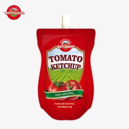 70g 케첩 팩트 순수 자연 맛 편리하고 국제 표준 공장에서 구입할 수 있습니다