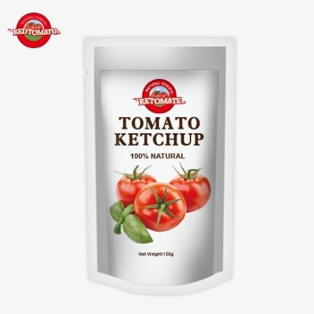 OEM 중국 공장 가격 100g 달콤하고 산성 천연 상자 케첩 담수 소스 가방