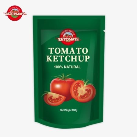 OEM 200g Sachet Ketchup 순수한 자연 맛 중국 공장에서 구입할 수 있습니다