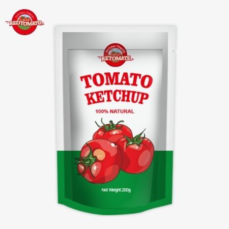 OEM 순수한 천연 맛의 200g Sachet Ketchup, 중국 공장 가격에 완벽