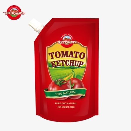 OEM 순수한 천연 맛의 200g Sachet Ketchup, 중국 공장 가격에 완벽